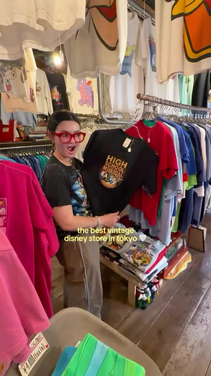 i found the treasure trove of vintage disney shirts in tokyo 🫪🫪🫪…