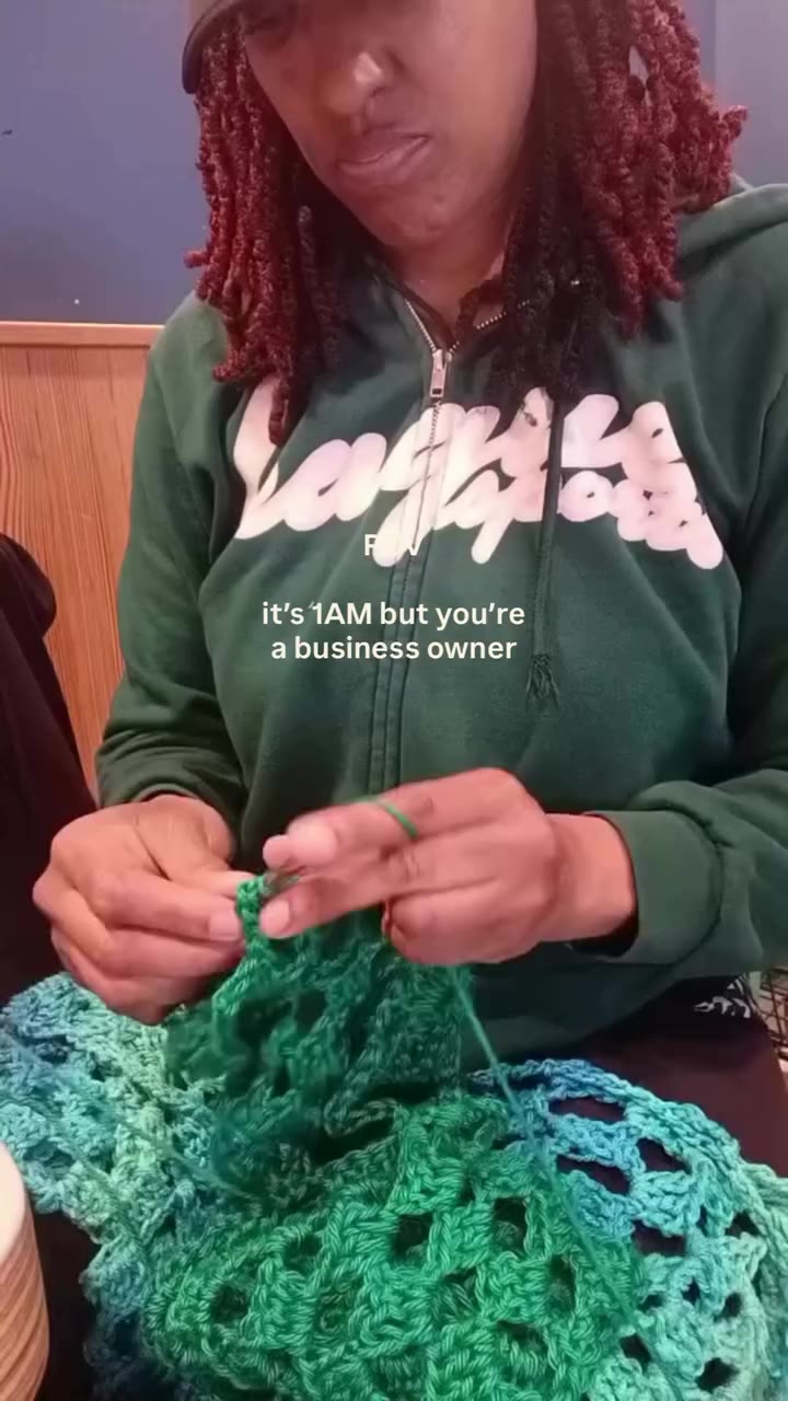 It’s 1am… but the ideas aren’t going to crochet themselves 😭🧶✨ Business…