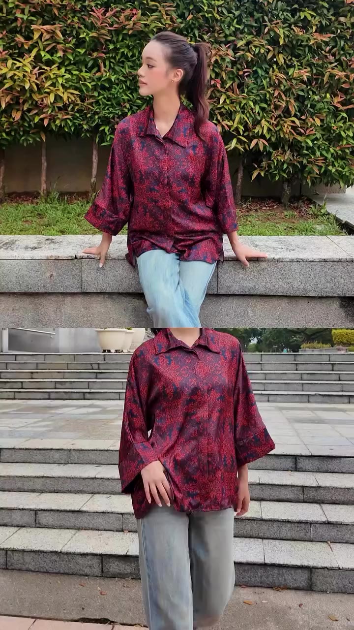 Untuk yang suka shirt cutting loose, Lora Shirt ni memang nice Boxy cutting…