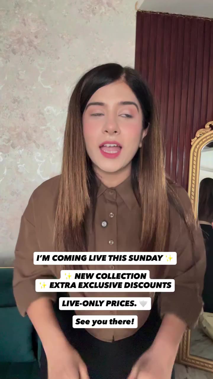 This Sunday, we’re going LIVE! ✨ A brand-new collection, exclusive pieces &…