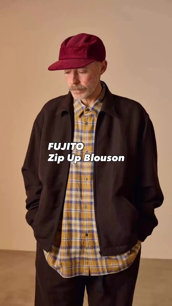 毎シーズン好評のFUJITO Zip Up Blousonをご紹介します。 今日はFUJITOのアイテムから、上品な生地感ながらシンプルでいろんなスタイルに合…