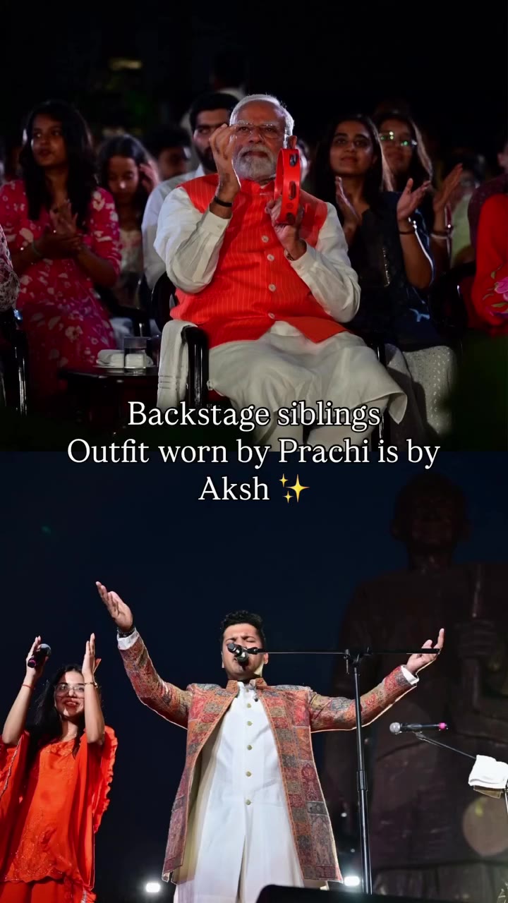 Bhajan clubbing in Aksh 😍 Prachi is wearing label @akshindiaofficial Posted…