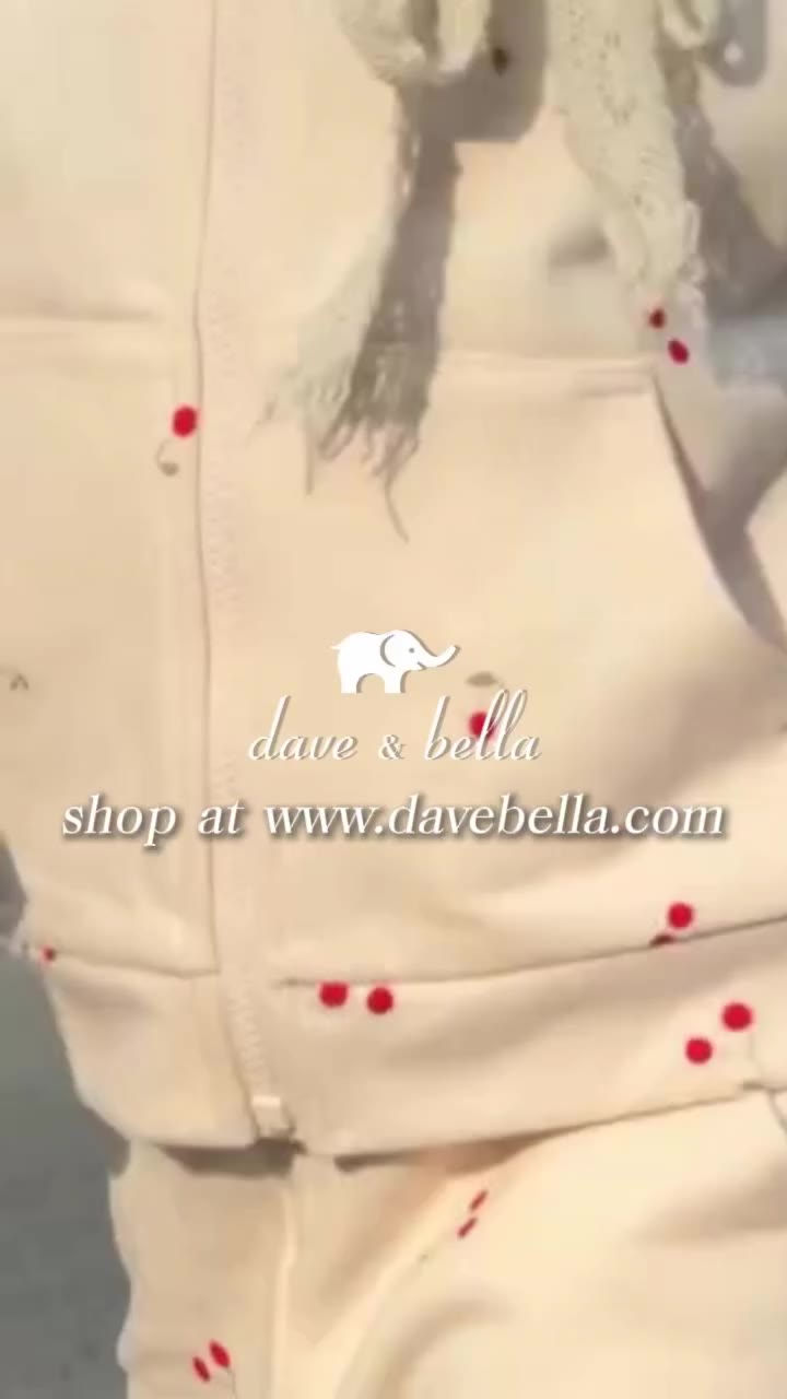 Soft tones. Sweet prints. 🍒 A beige hooded set designed for comfort, styled…