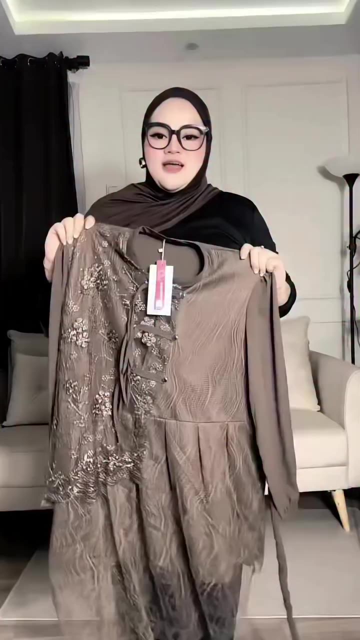 🔗163, tunik brukat jumbo untuk kondangan dan lebaran❤️
