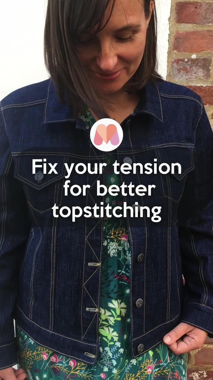 Fix your tension issues for neater and stronger topstitching⁠ ⁠ Want to learn…