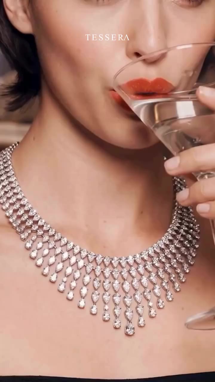 Taking the party to another level with this Graduated Layered Drop Necklace…