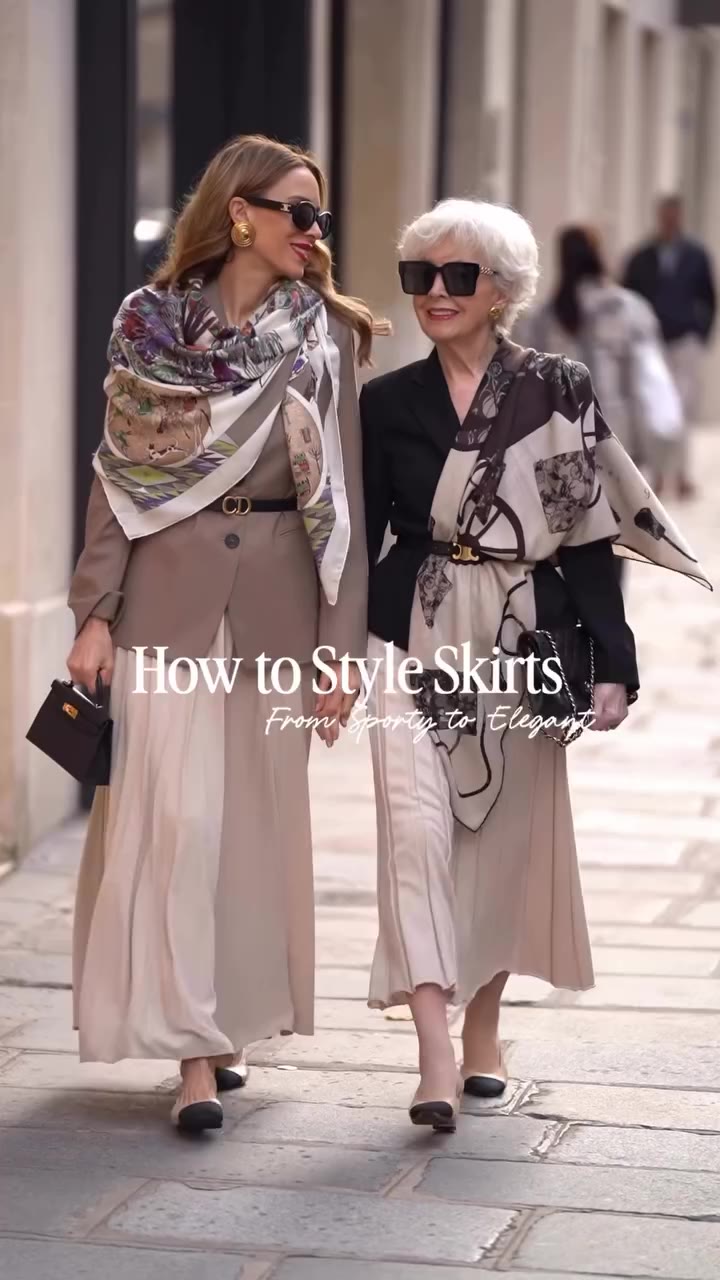 How to style skirts: from sporty to chic. Any favorites? #ootd #skirts
