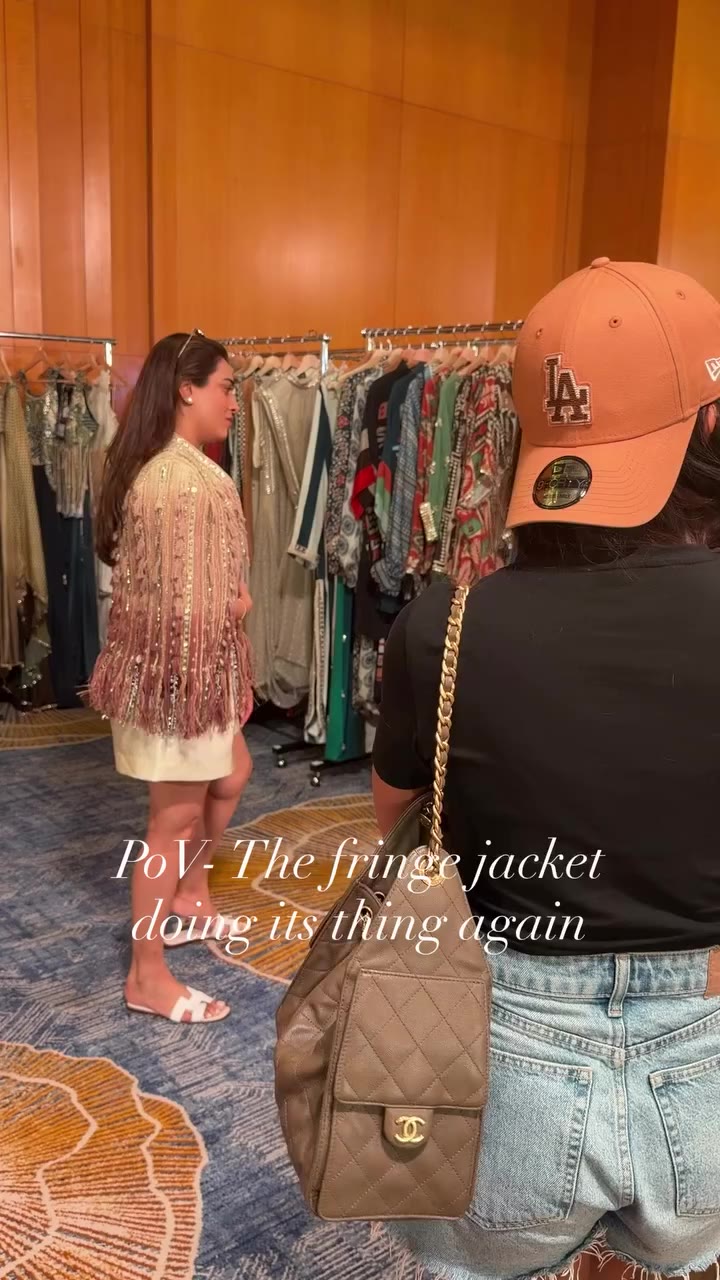 There’s something about watching someone try on a piece you designed… and…