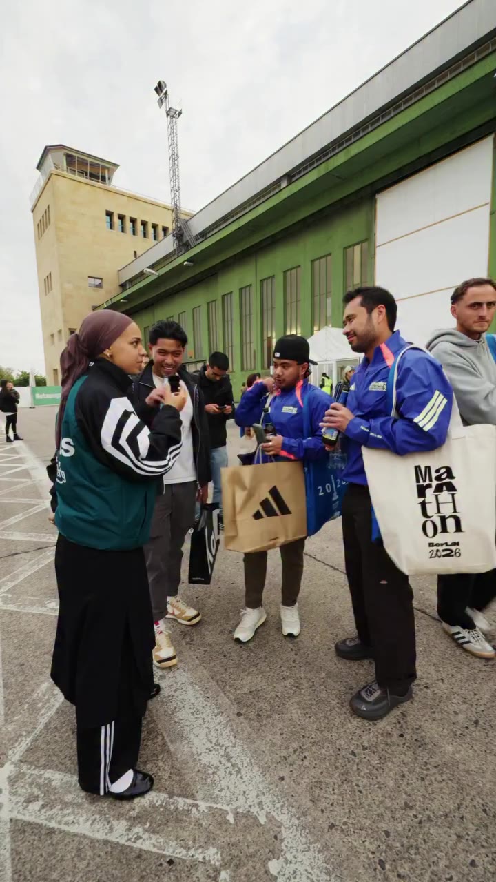 @basmalair asked runners at the @berlinmarathon expo what made them want to…
