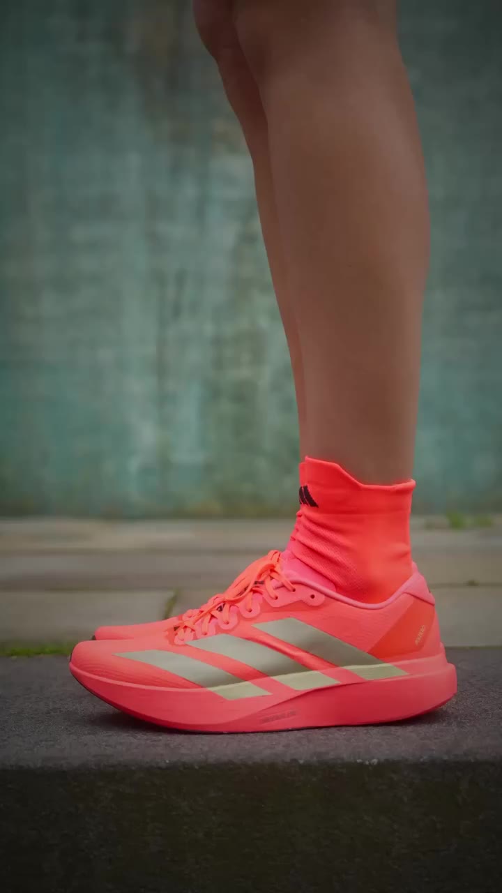 It’s time to step out of the EVO SL... and into the Adios Pro 5. 🔥 Race day…