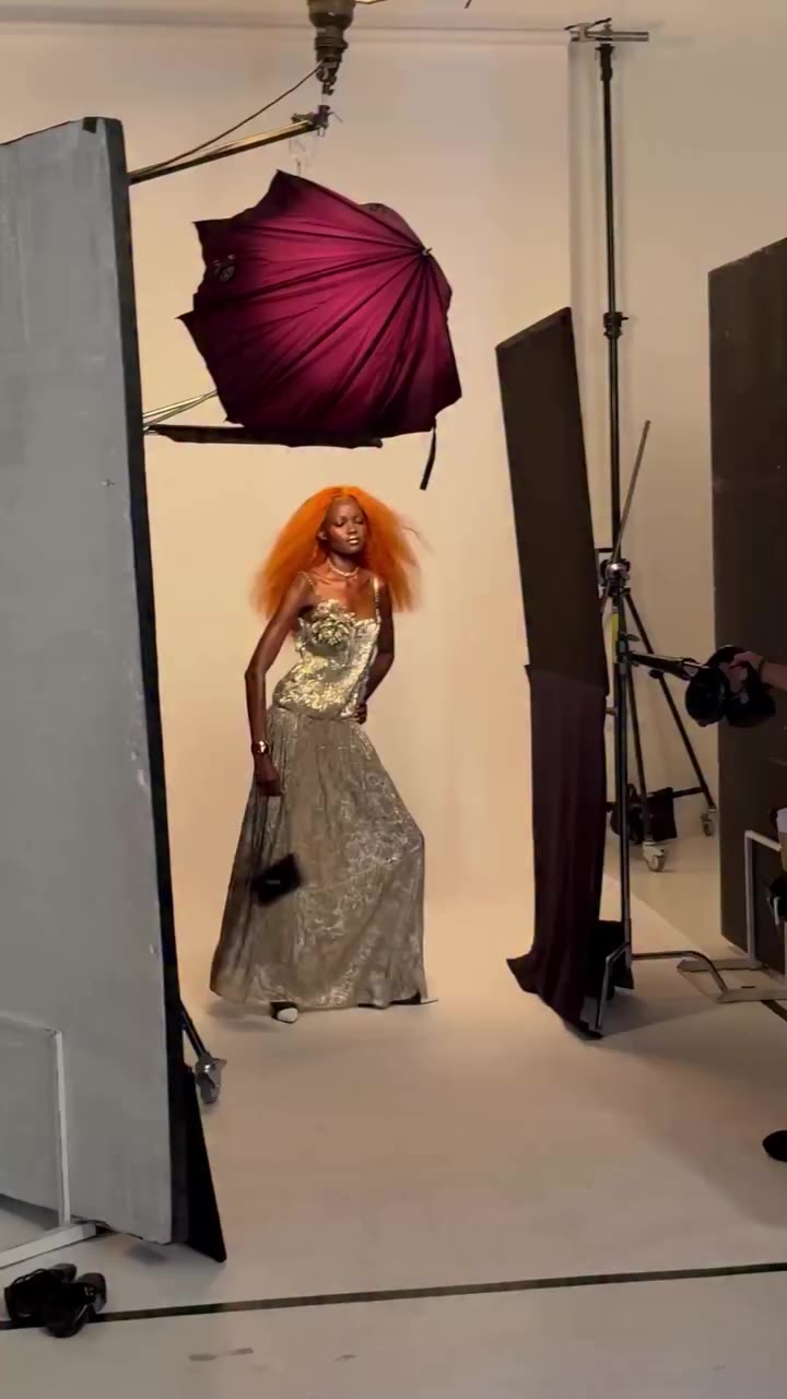 Goddess @caren_jepkemei behind the scenes on a recent fashion editorial shoot…