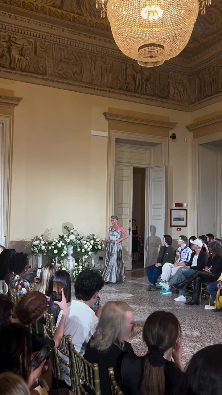 OMG I am so excited about this 🤩 58 and on the runway at Milan Fashionweek…