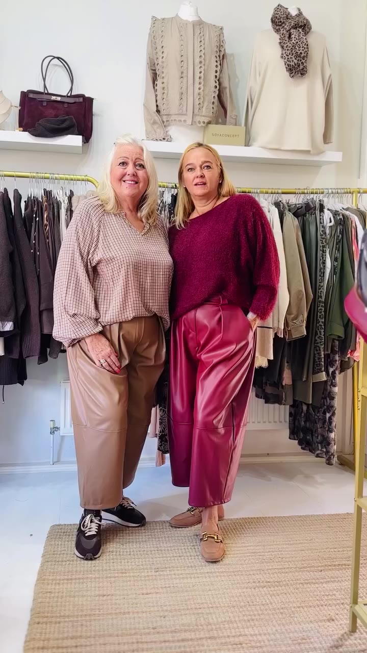 DRESS WITH DAWN ✨ Dawn and Collette are styling our new Marie faux leather…