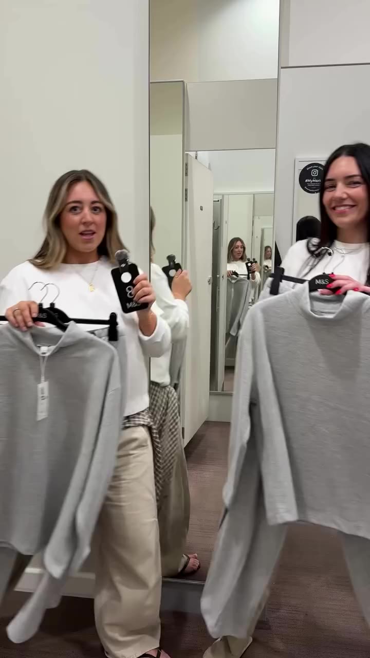 trying the M&S “viral” co-ord so you don’t have to 😭🤭 we tried. we styled…