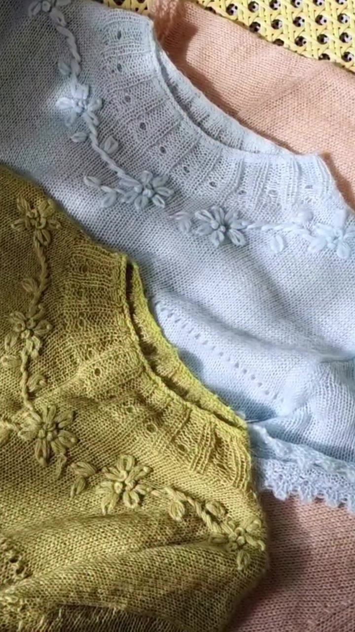 Ellianna Soft Knitwear ✨ #simpleretro #knitwear #embroidery #floralrmbroidery…