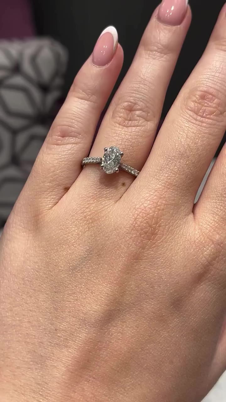 How could we ever say no to an oval solitaire engagement ring? Especially when…