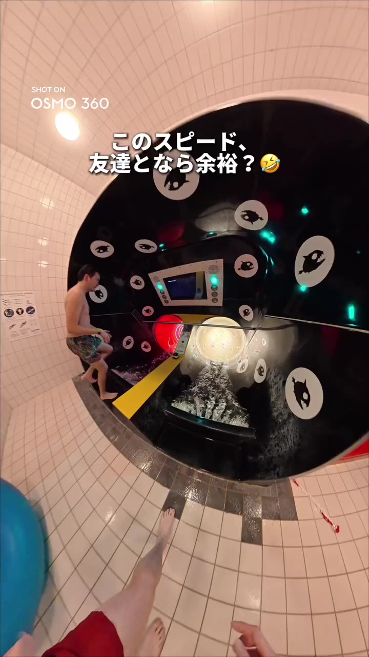 友達と挑む、夏のウォーターアクション🌊🤣 コースを滑り出す瞬間から、笑い声まで全部が夏の思い出に。 Osmo…