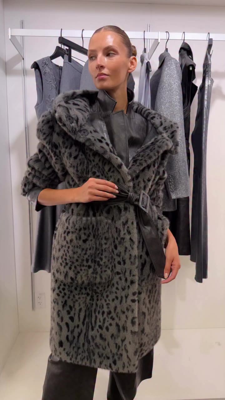 Spotted: The coat of the season 🖤🩶🤎 Hattie Leopard Print Faux Fur Coat…