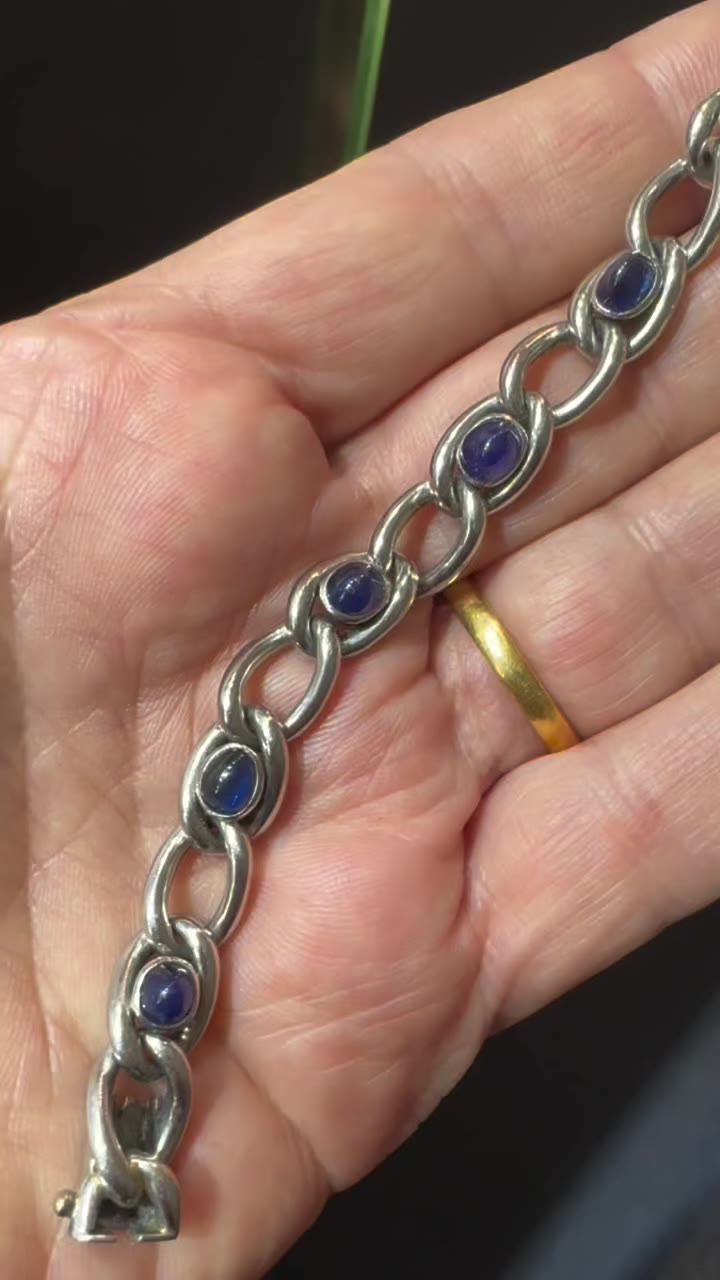 Just in#french platinum#cabochon sapphire#everyday wearable…