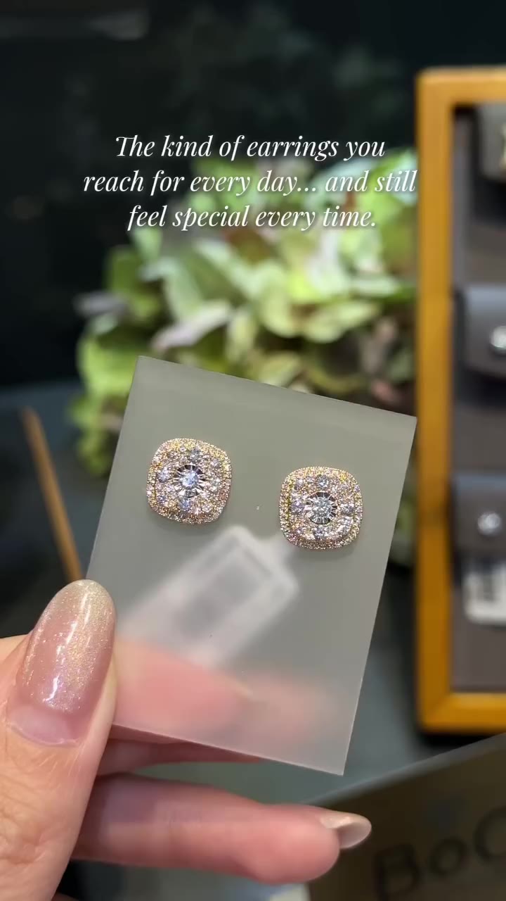 A classic, with a little more glow. Crafted in 18K yellow gold, these cushion…