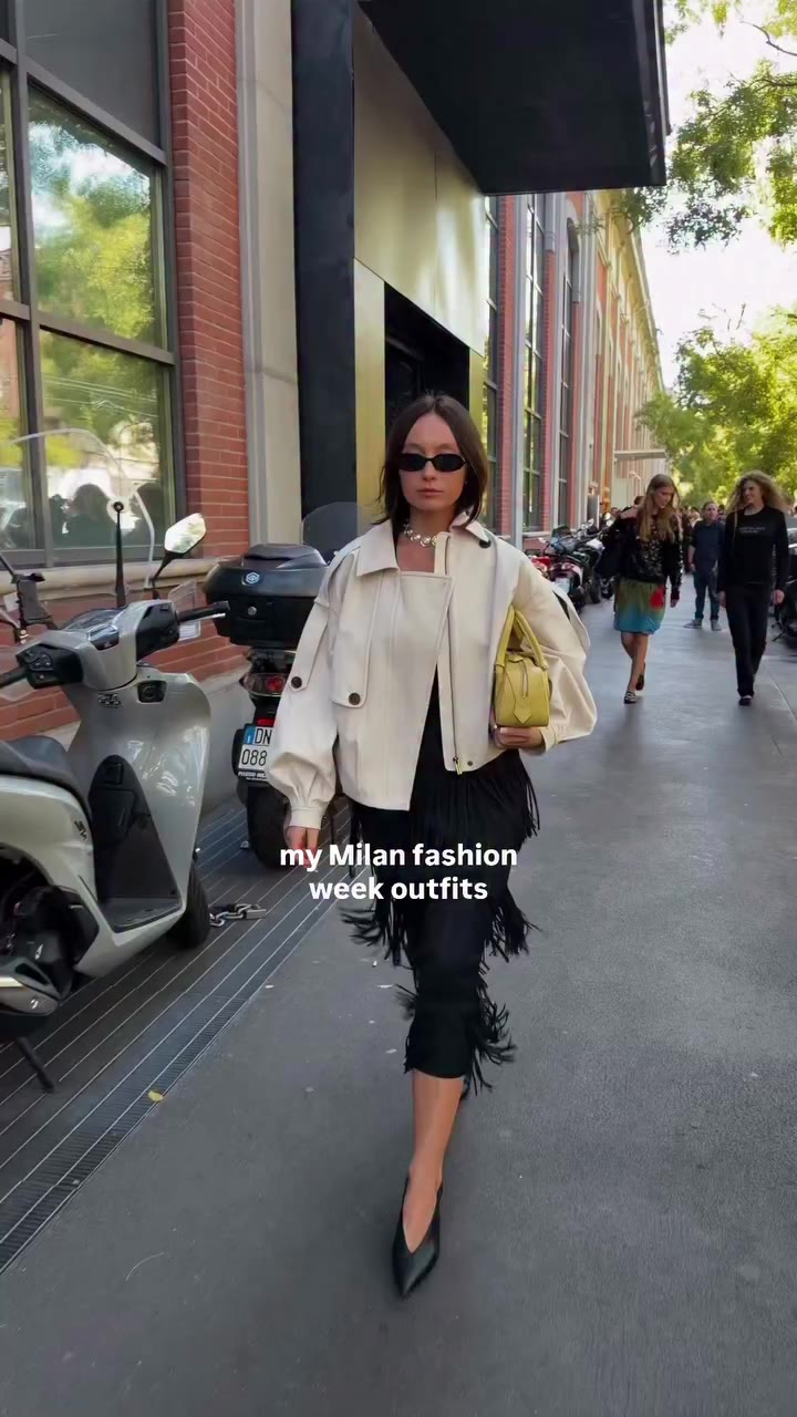 My fashion week outfits recap🤎 #mfw #milanfashionweek #milanfashionweek2026…