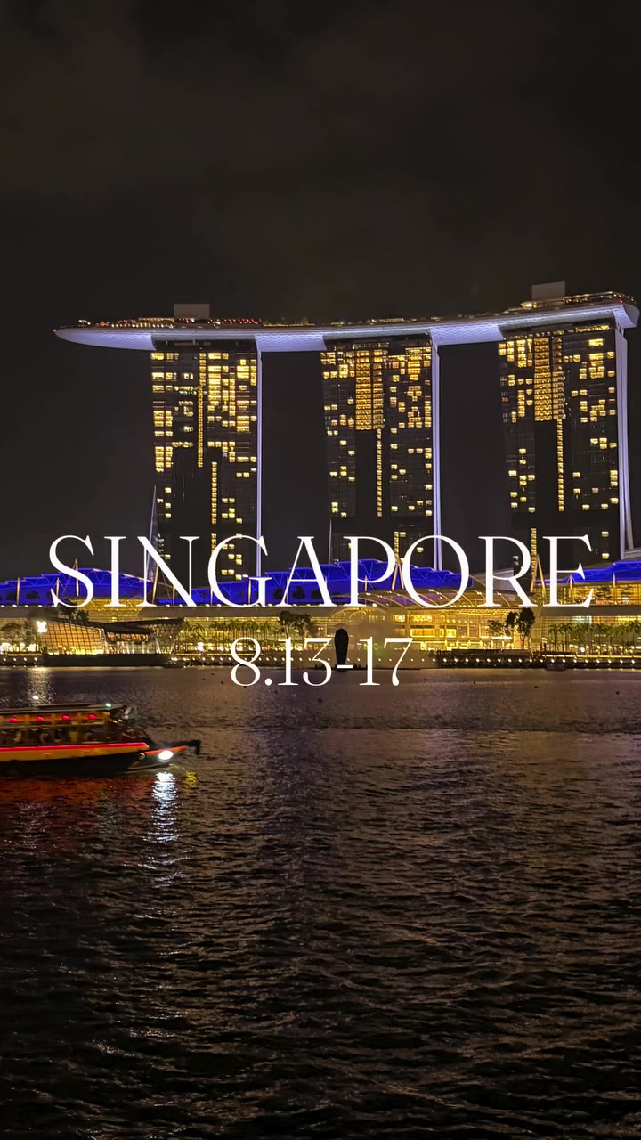 今さらだけど盆休みのシンガポール旅行🇸🇬✈️🎞️ 嫁がユノのアジアツアーに行きたいからという理由で決まった旅先でした😂…