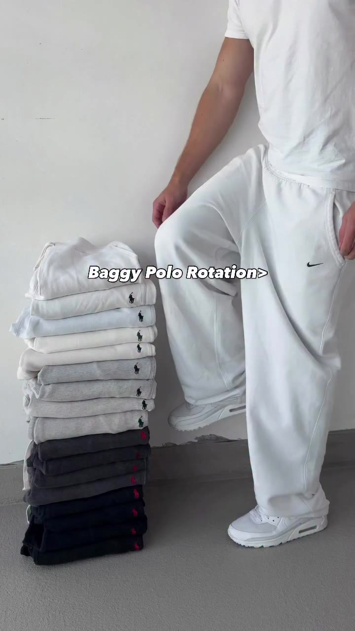 The Best Polo Jogger Rotation ever?💯 #vintage #baggy #jogger #polo