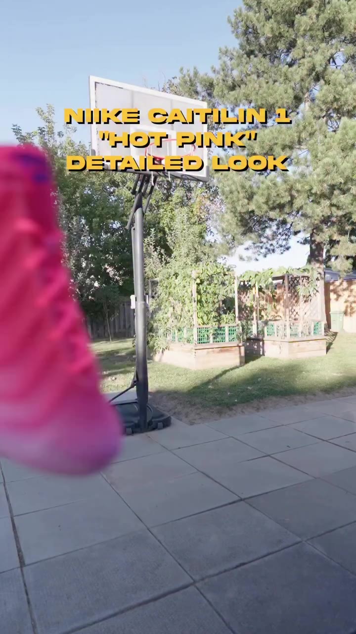 Here’s a detailed look at the @nikebasketball Nike Caitlin 1 in the “Hot Pink”…