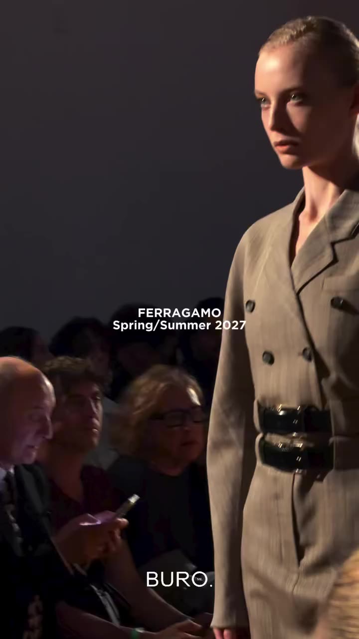 Ferragamo kicked off the final day of @milanfashionweek with…