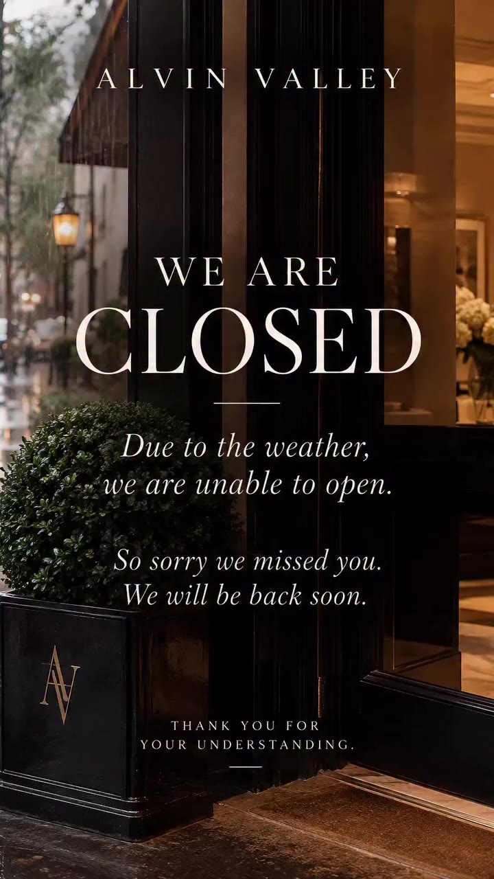 To our wonderful friends and clients, Sadly, the weather has other plans for…