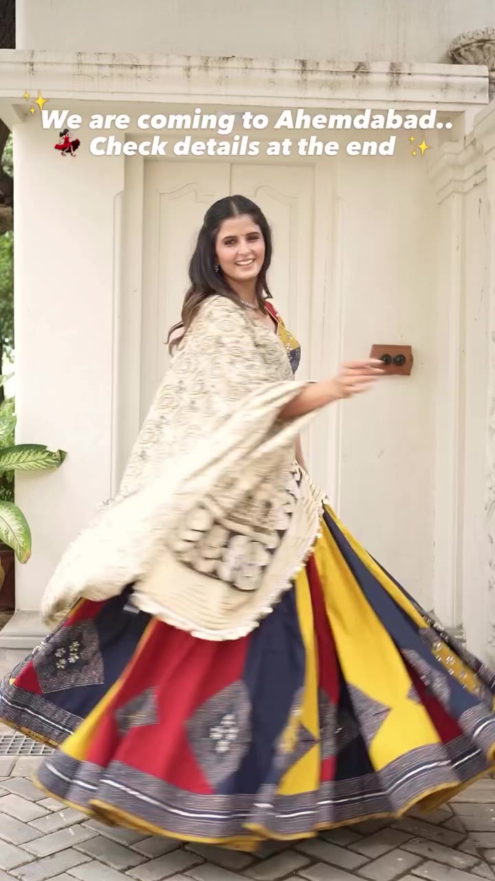 The most exclusive of our Navratri Chaniya Cholis are heading to Ahmedabad…