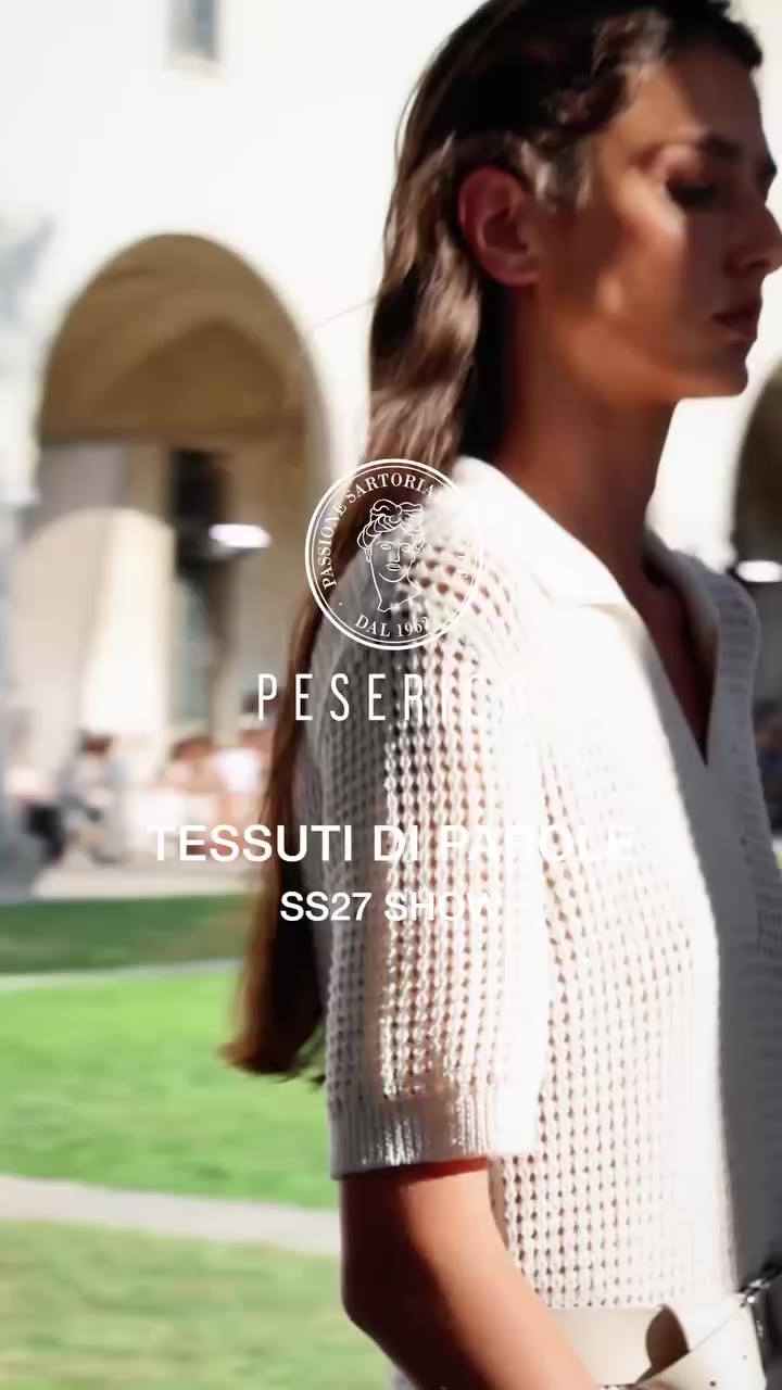 TESSUTI DI PAROLE - Peserico SS27 Fashion Show #mfw #SS27