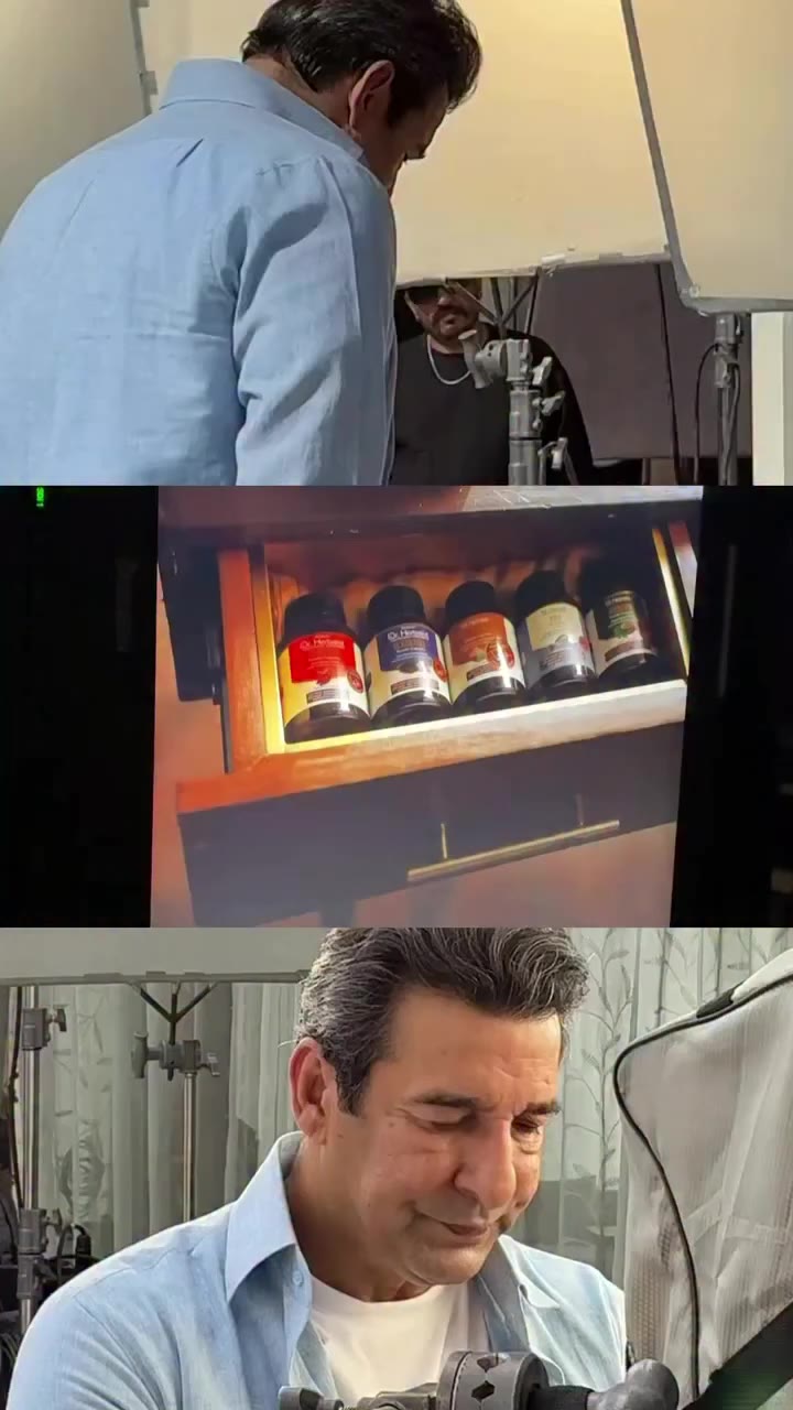 What’s cooking at Dr. Herbalist by Hemani? 👀 Wasim Akram spotted on set…