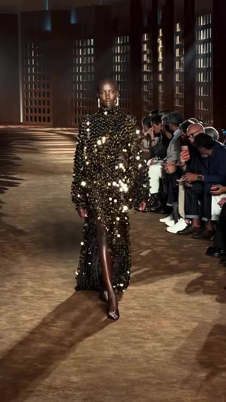 @AnokYai closing out @ferragamo ‘s SS27 show at #MilanFashionWeek is what high…