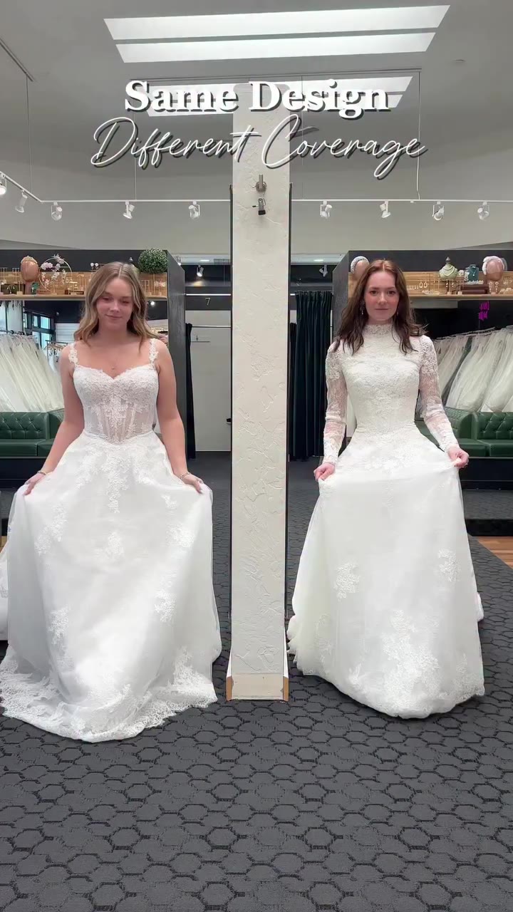 Same design, two completely different bridal looks. 🤍 One brings a…