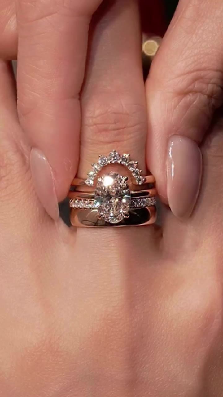 Your forever stack—YES or NO? #labgrowndiamond #engamentrings #diamonds