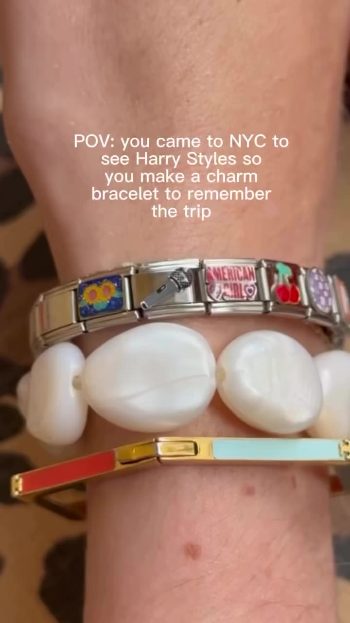 the best accessory and souvenir #harrystylesnyc #charmbracelet #nycsouvenir