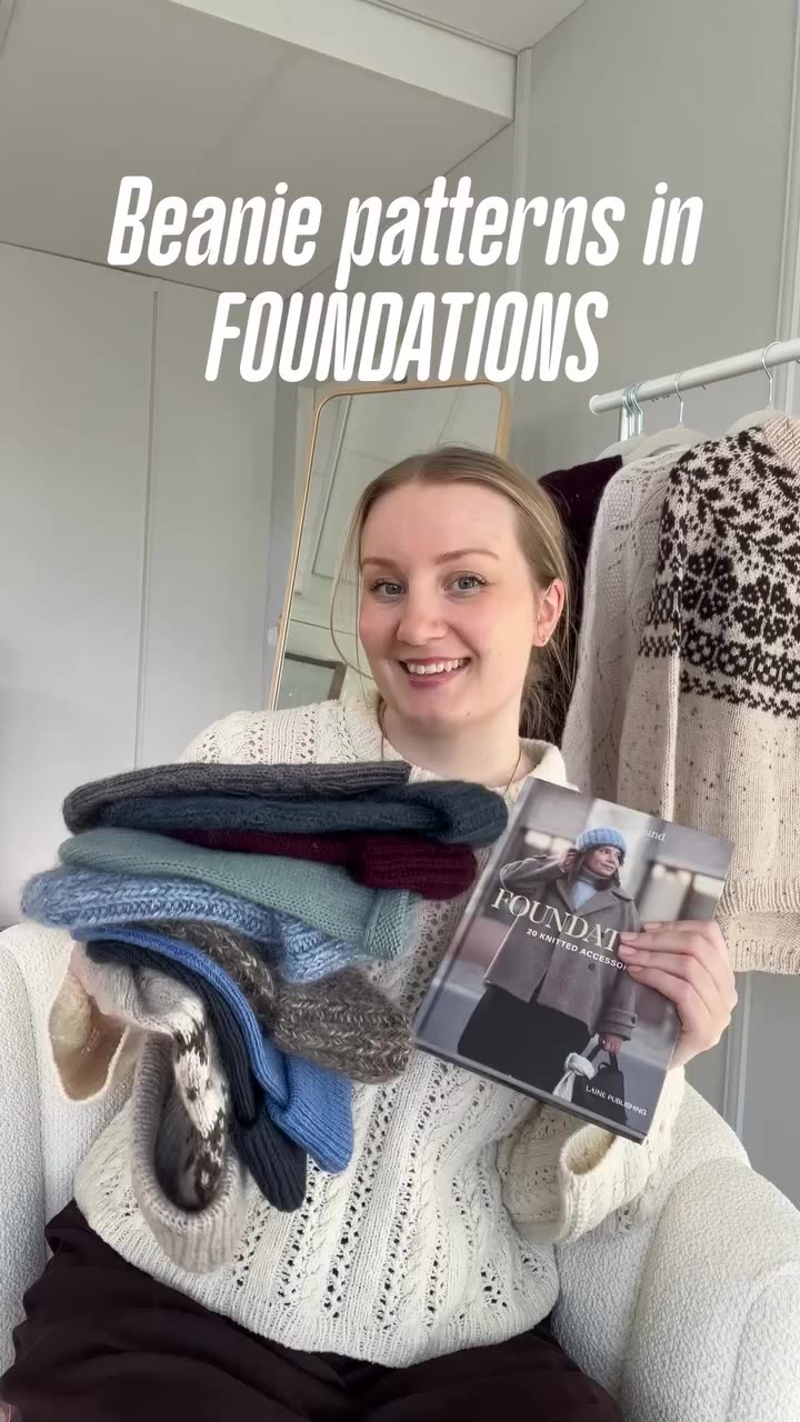 All the beanie patterns from Foundations book🧶 Column Beanie: Knitted bottom…