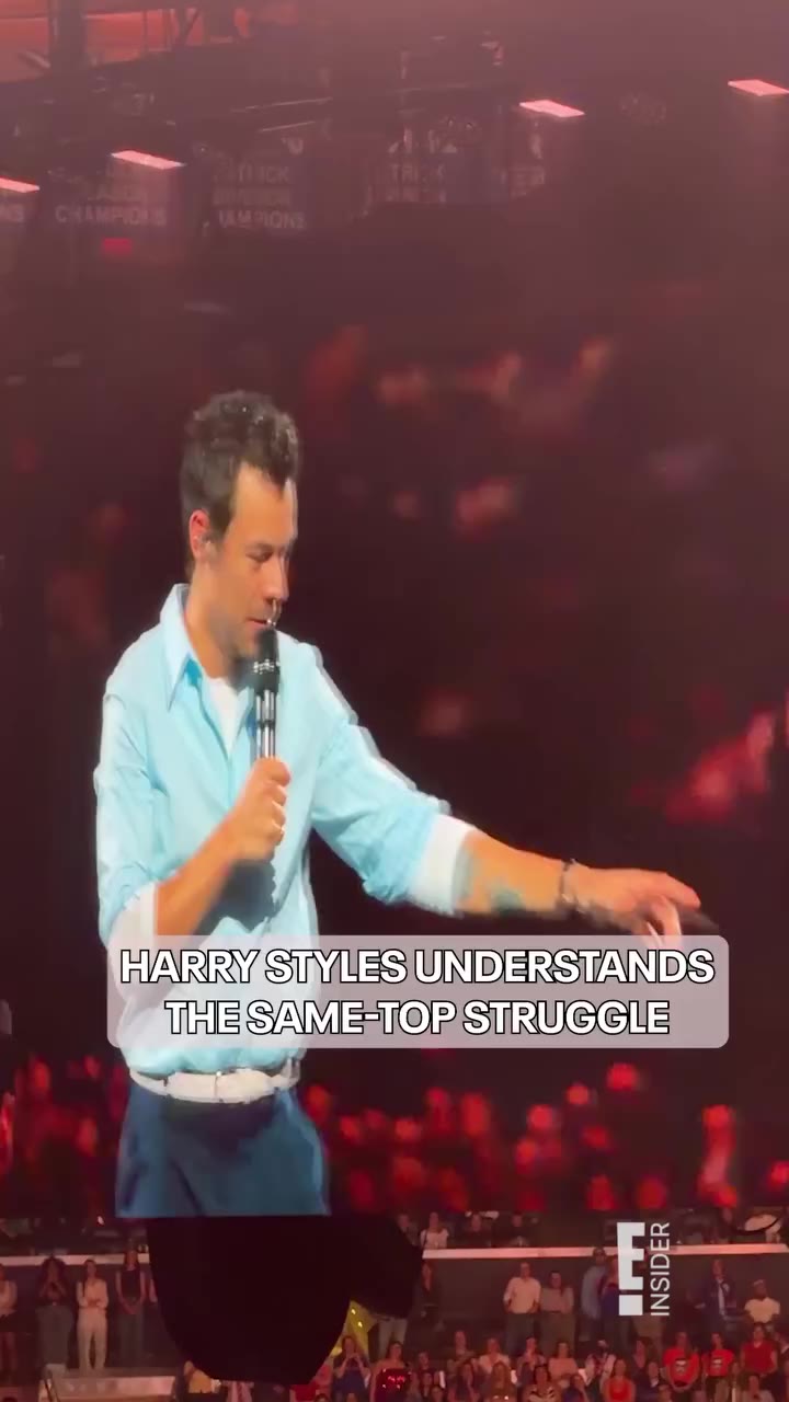 Harry Styles spotted three fans in the same top and knows the struggle.🤷‍♀️