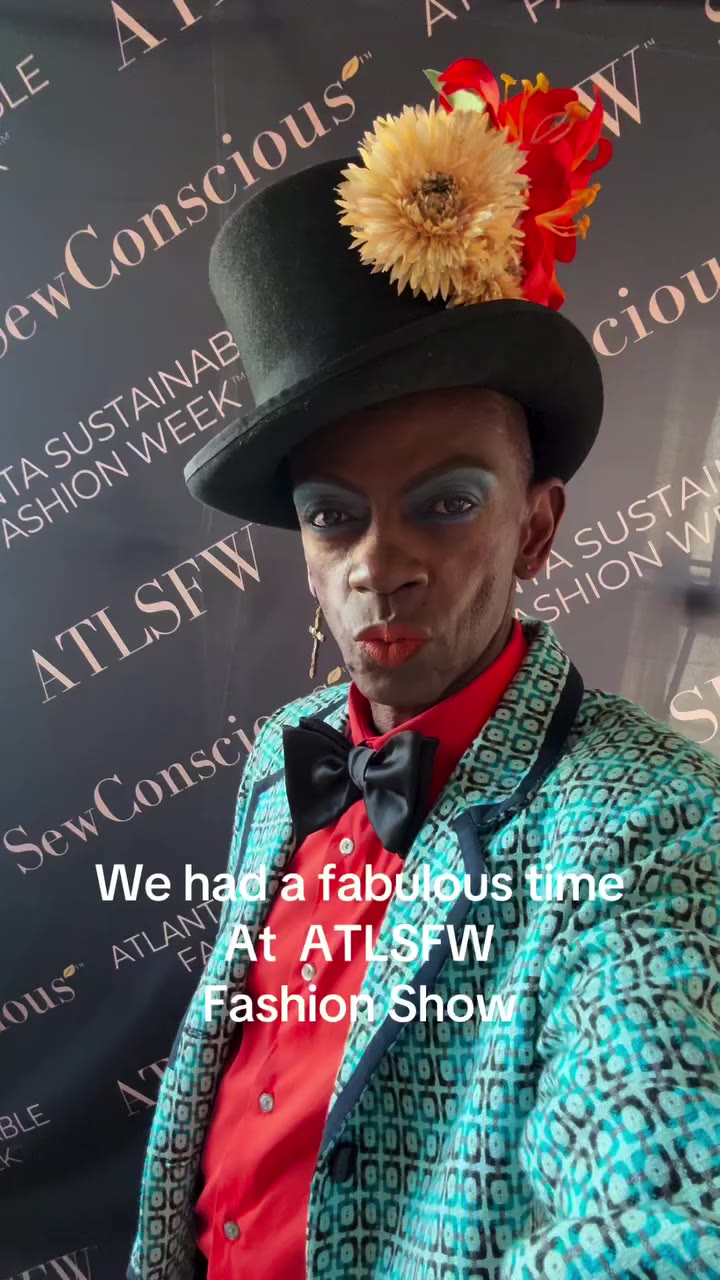 Serving looks @atlsfw in Atlanta #fashionindustry #sustainablity…