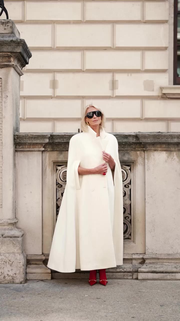 The Collector Wool Cape. Coming soon on amariceofficial.com