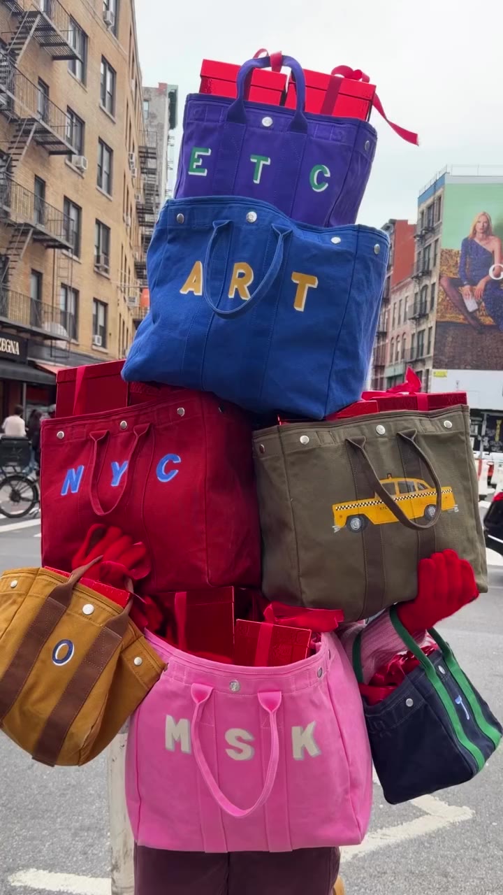 Our painters can only paint so many totes this holiday season 🎁🎁Order yours…