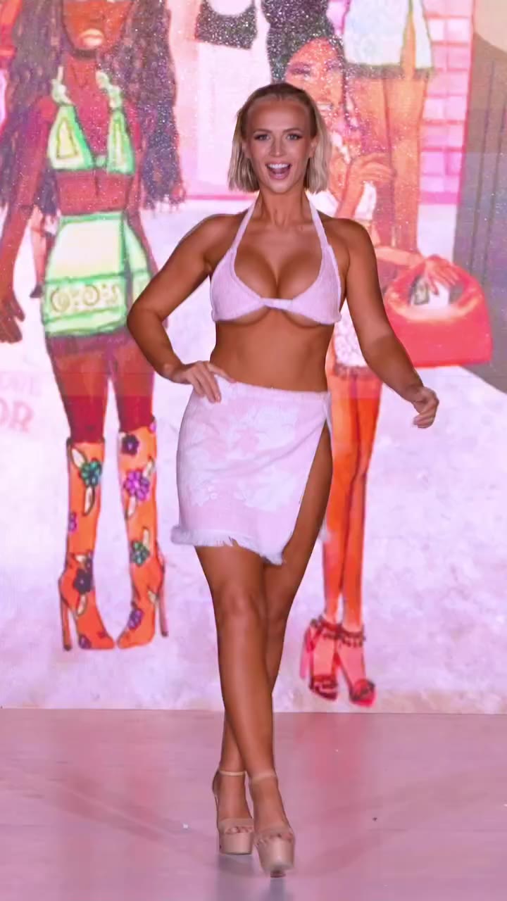 Check out model @maddie_croft walk for Swimwear Designs by @klothbyk during…