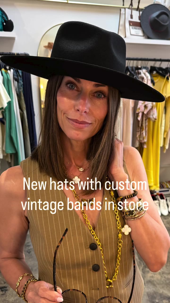 We got new hats in store with beautiful vintage hat bands 📿 ✨! Come check it…