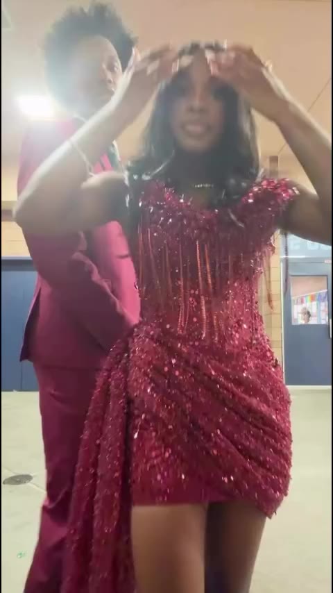 Keyanah Custom Made homecoming dress by :Motoya Kouture Homecoming queen…