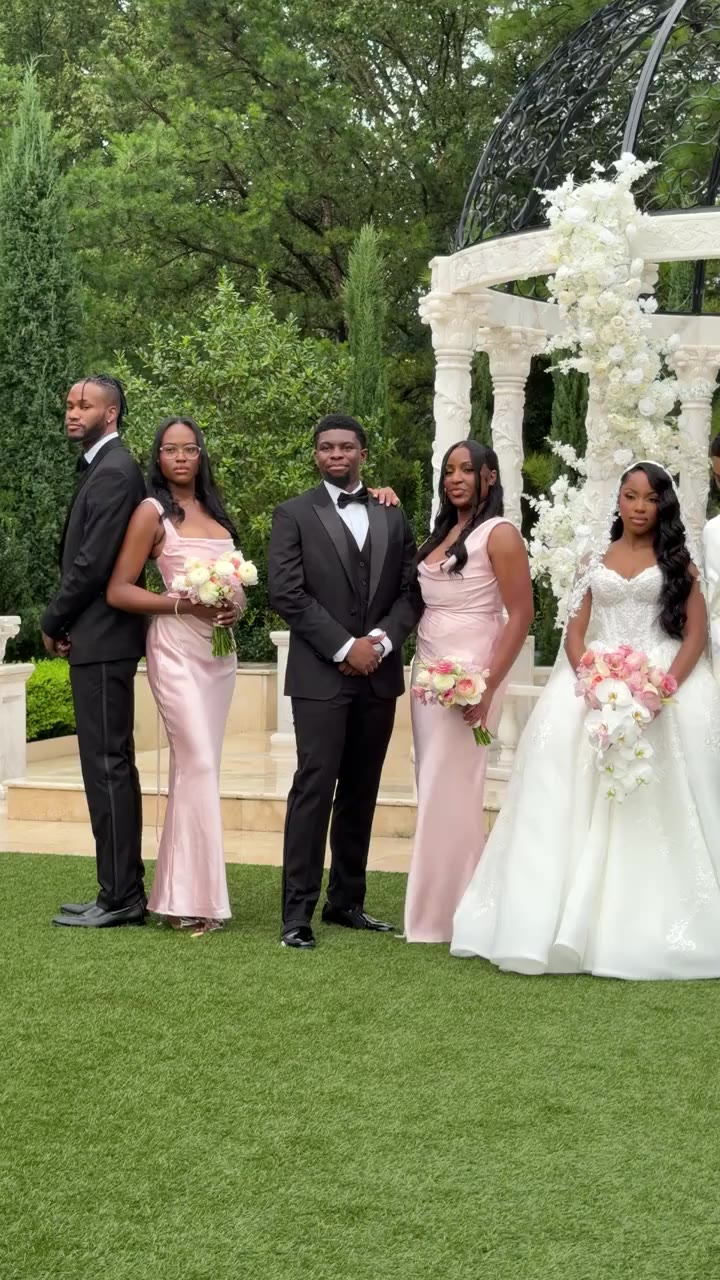 Modern black tie. The guys wear our Spencer Tuxedo. Bride: @thenursenae_ . . …