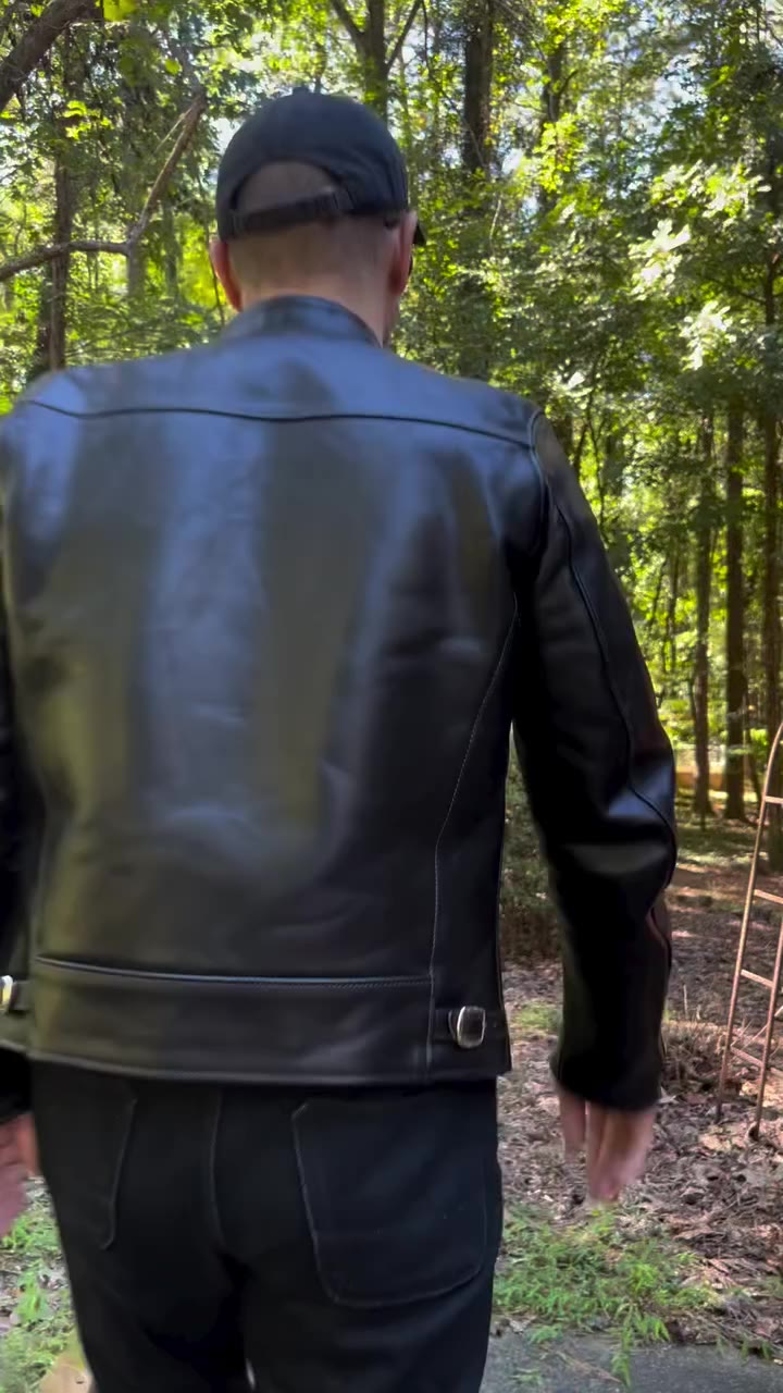 Just love #simplefits like this for an afternoon bonfire Cherubim Racer jacket…