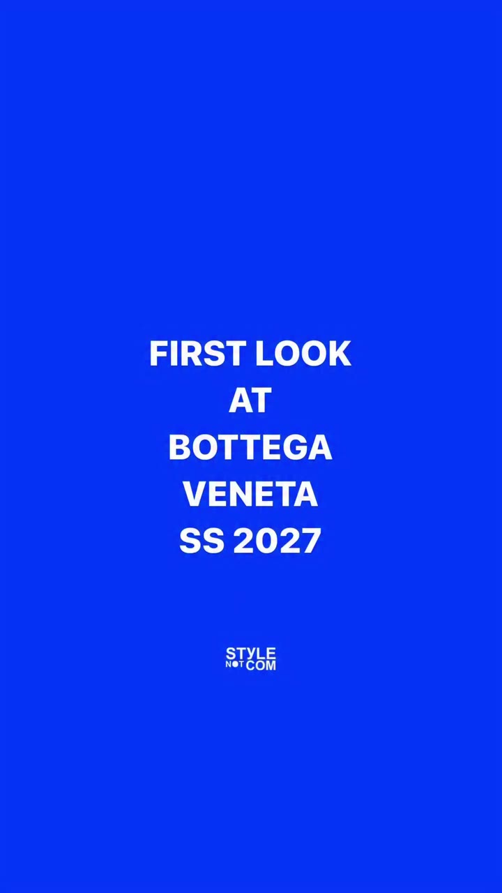 BOTTEGA VENETA SPRING/SUMMER 2027 SHOW IS ON #BOTTEGAVENETA #MFW…