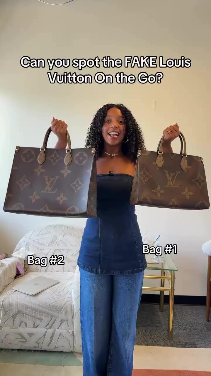 Can you guess the real Louis Vuitton On the Go?? 👀