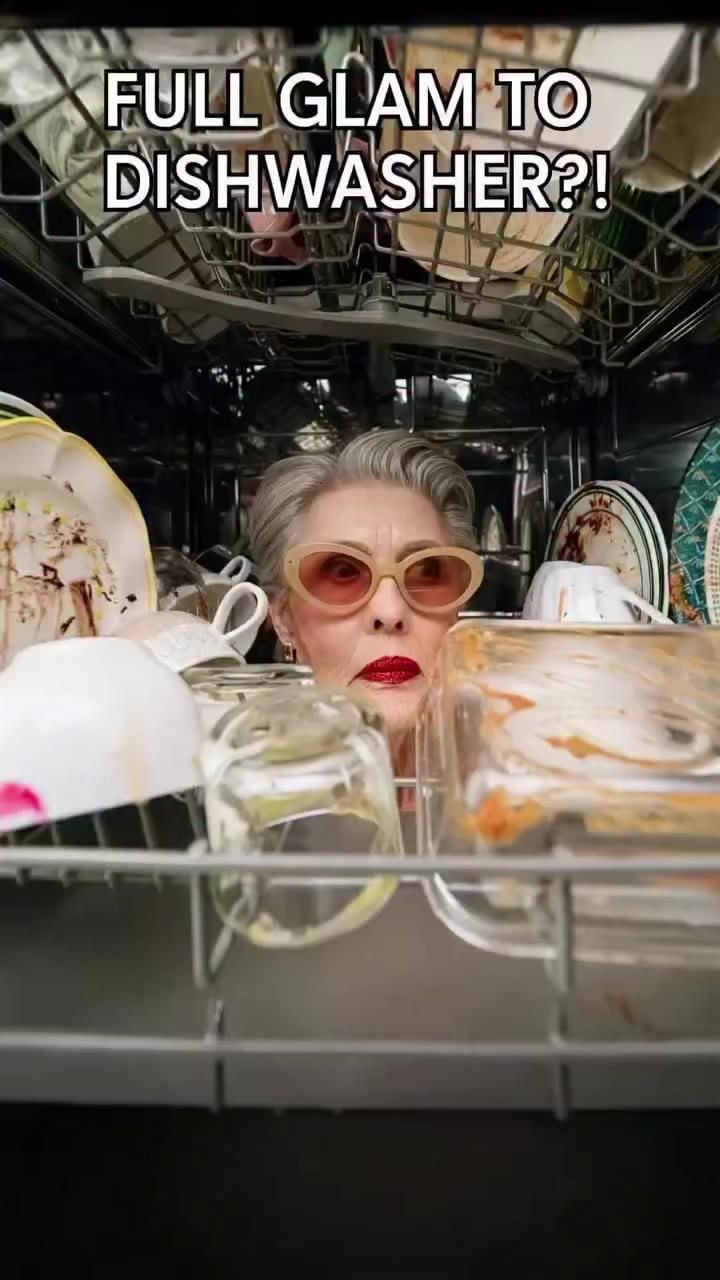 My makeup artist said "trust me"... next minute I'm IN the dishwasher 😂 Full…